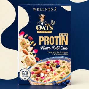 Wellnexa High Protein Mawa Kulfi Oats – 400g