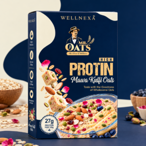 Wellnexa High Protein Mawa Kulfi Oats – 900g